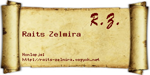 Raits Zelmira névjegykártya